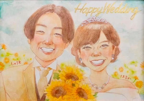 似顔絵ウェルカムボード