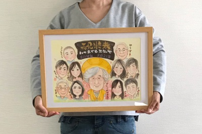 Lサイズの額縁