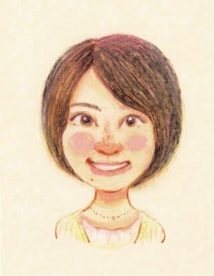 女性がこんな似顔絵になります