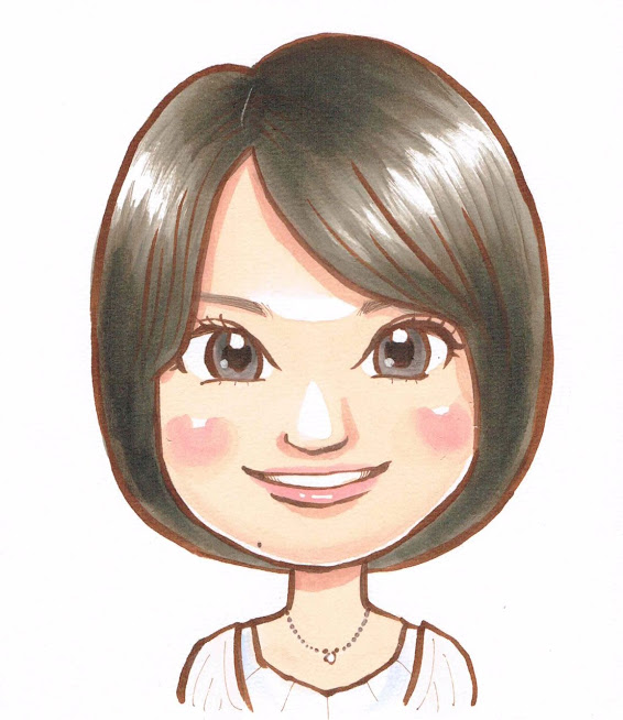 私がこんな似顔絵になりま~す