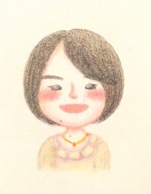 私がこんな似顔絵になりま～す