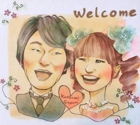 かつみさゆりの似顔絵