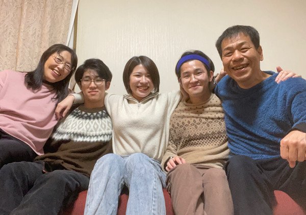 家族集合の実物写真