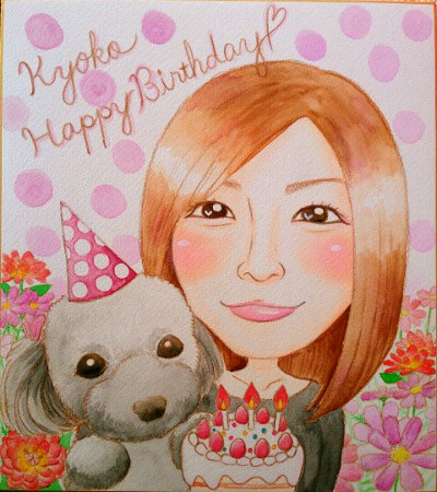 誕生日ケーキは無料でお描きします。